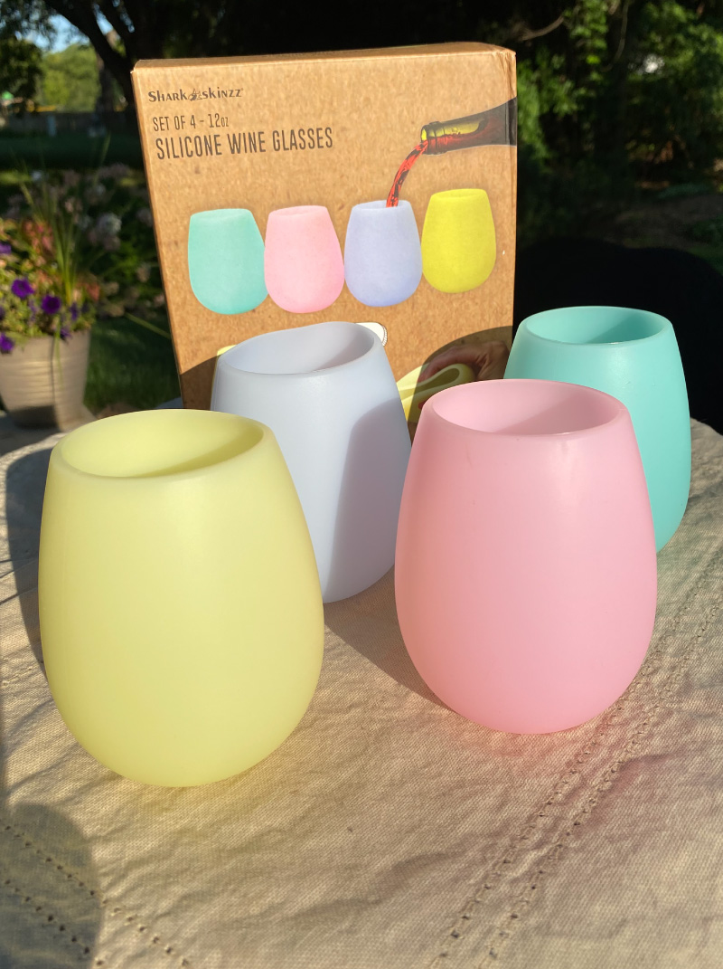 Silicone Wine Glasses set of four